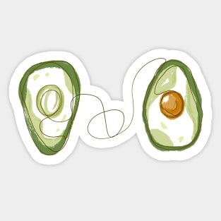 Funny Avocado Sticker